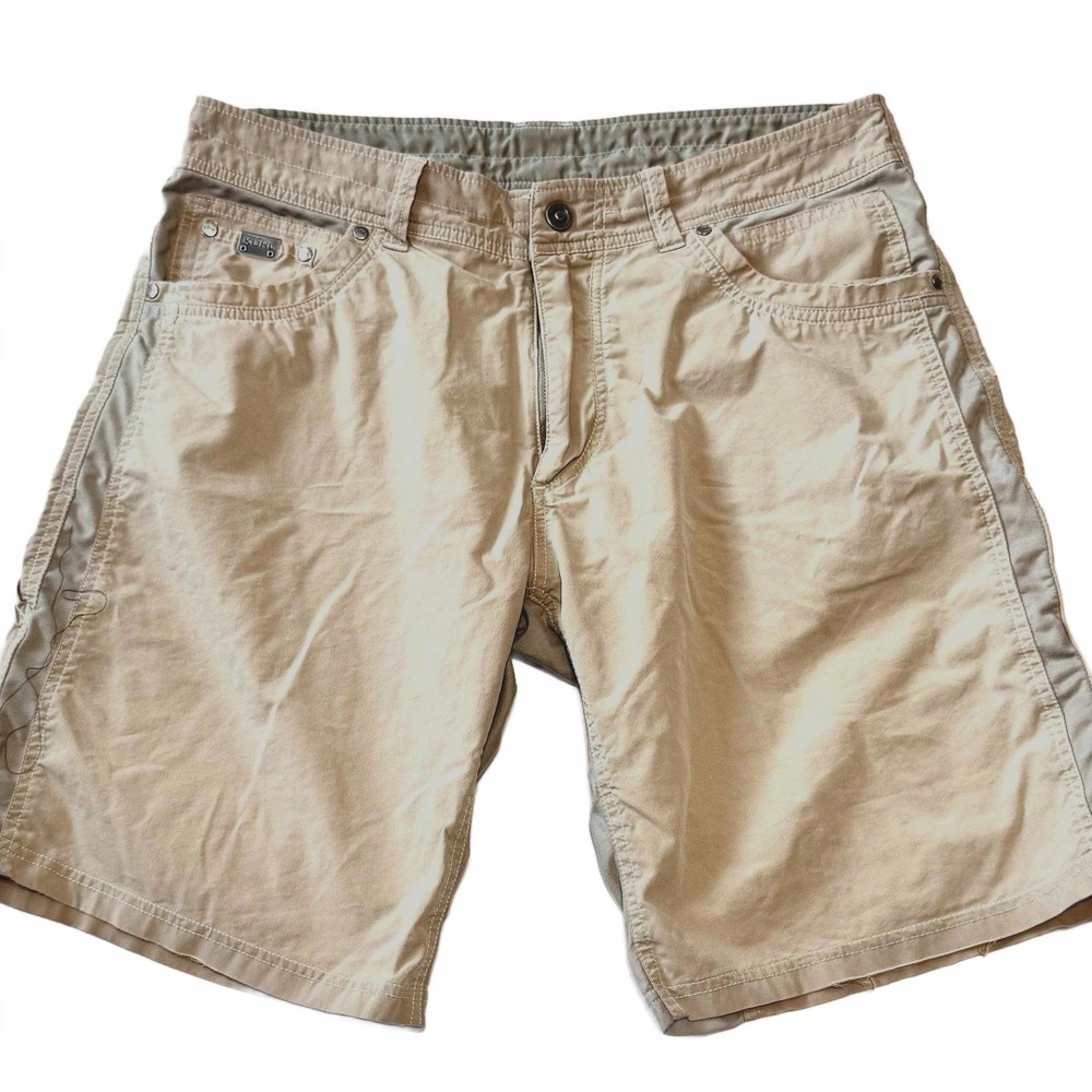 KÜHL Shorts Men's 36 Stretch Outdoor Hiking Fishing Camping Brown Casual Read